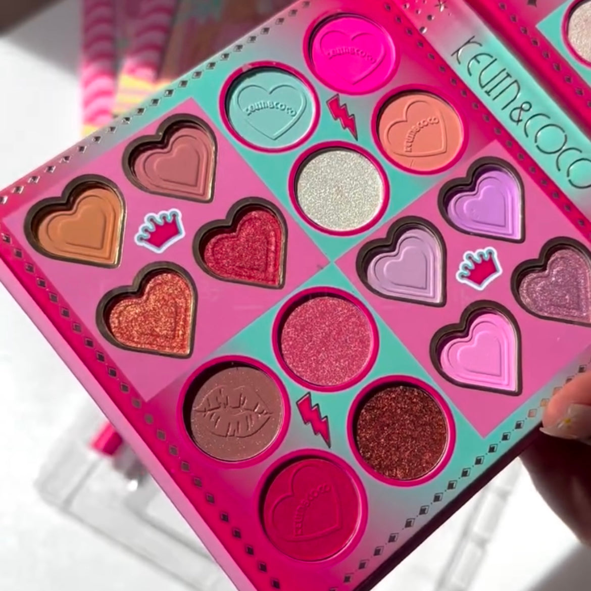 Kevin & Coco - 26 Color Barbie Matte & Shimmer Eyeshadow Palette with Lipstick & Gloss