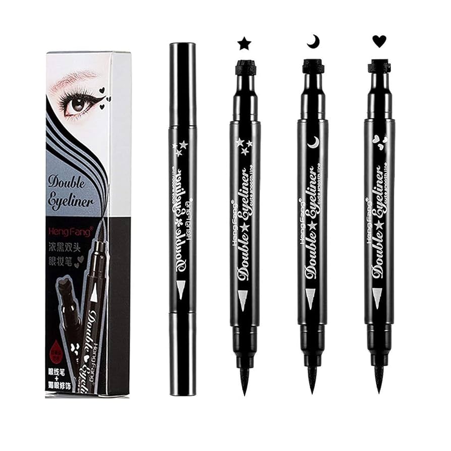 Kiss Beauty - 2 in 1 Black Stamp Eyeliner