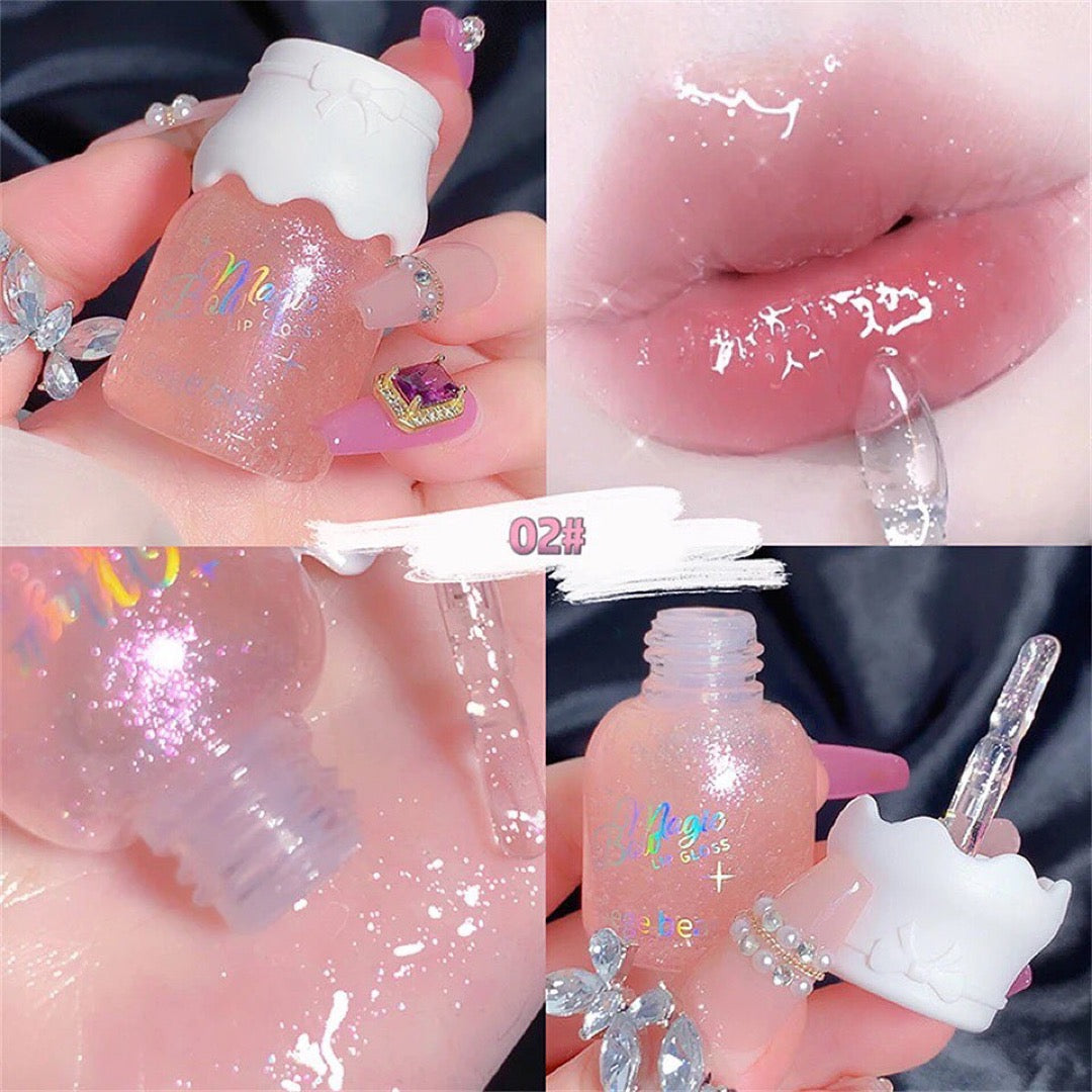 Gege Bear - Bow Knot Milk Can Lip Gloss