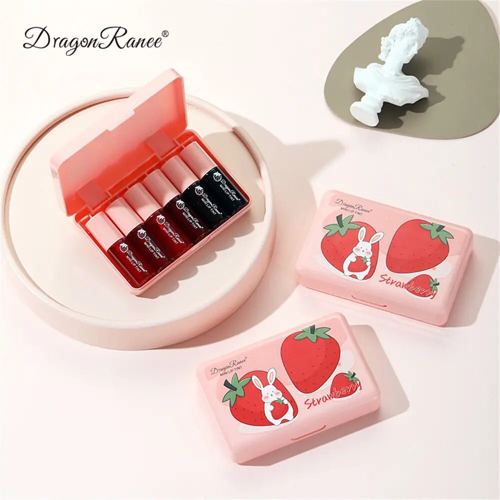 Dragon Ranee - Mini Strawberry Lip Tint Set of 6