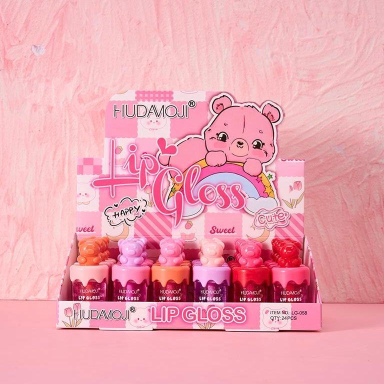 Hudamoji - Happy Bear Sweet Lip Gloss Set of 6