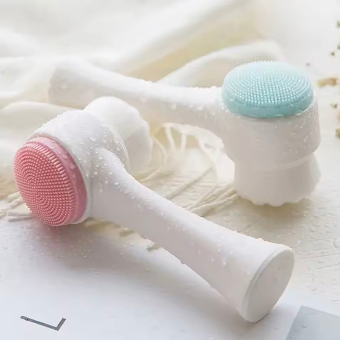 Facial Beauty - Double Sided Silicone Cleanser Brush