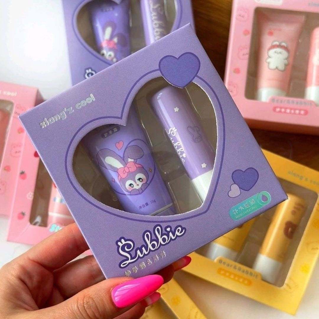 Xiang'z Cool - Plant Extract Moisturizing Hand Lotion & Lip Balm Set of 2