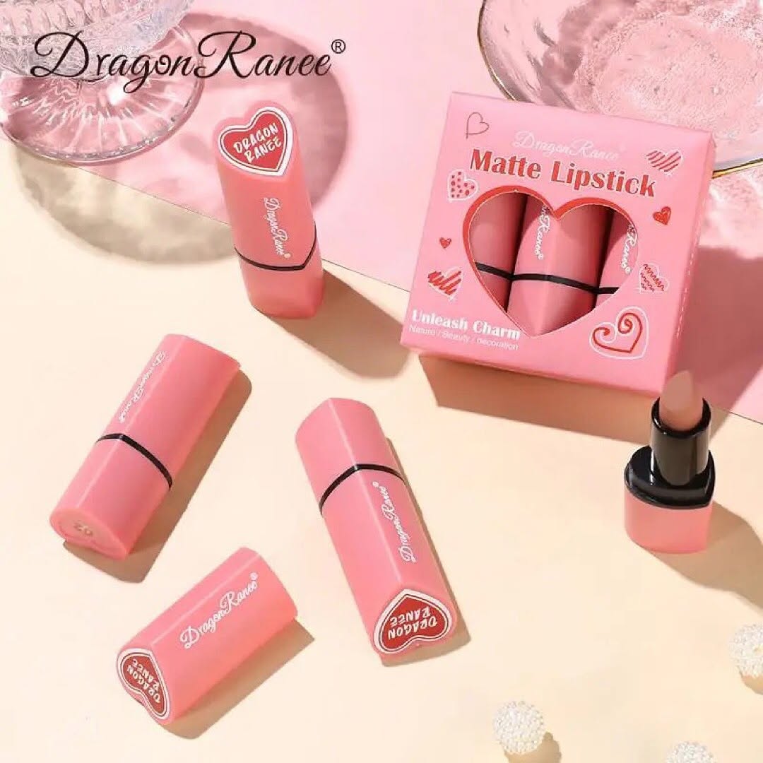 Dragon Ranee - Heart Matte Lipstick Set of 3
