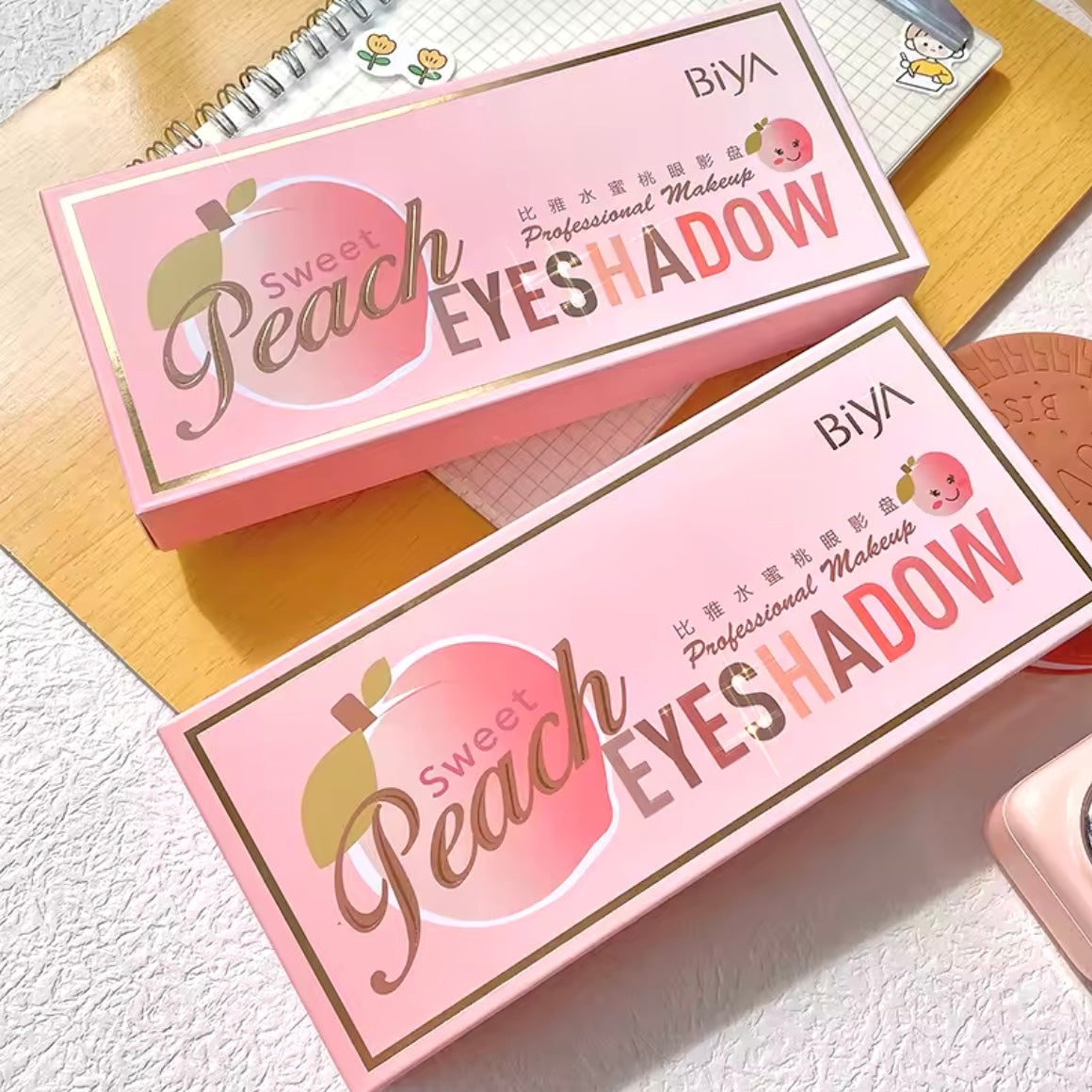 Biya - 16 Color Sweet Peach Matte & Shimmer Eyeshadow Palette