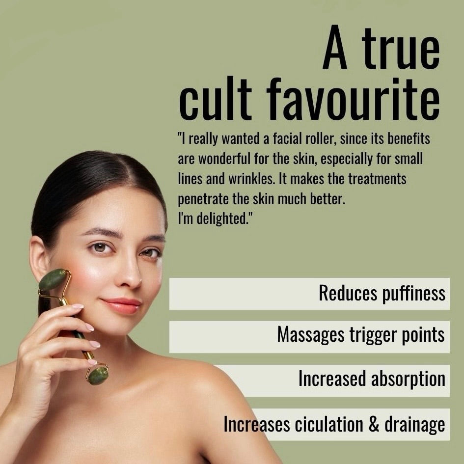 Facial Beauty - Jade Roller Natural Massager Tool