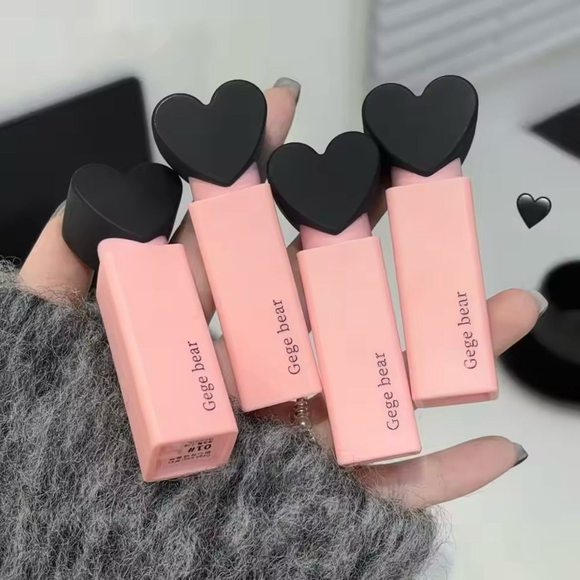 Gege Bear - Dreamy Sweet Heart Velvet Lip Gloss Set of 6