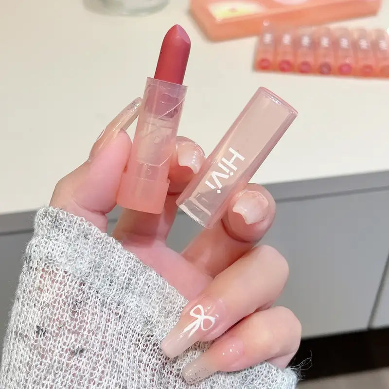 Hivi - Peach Mist Color Matte Lipstick Set of 10