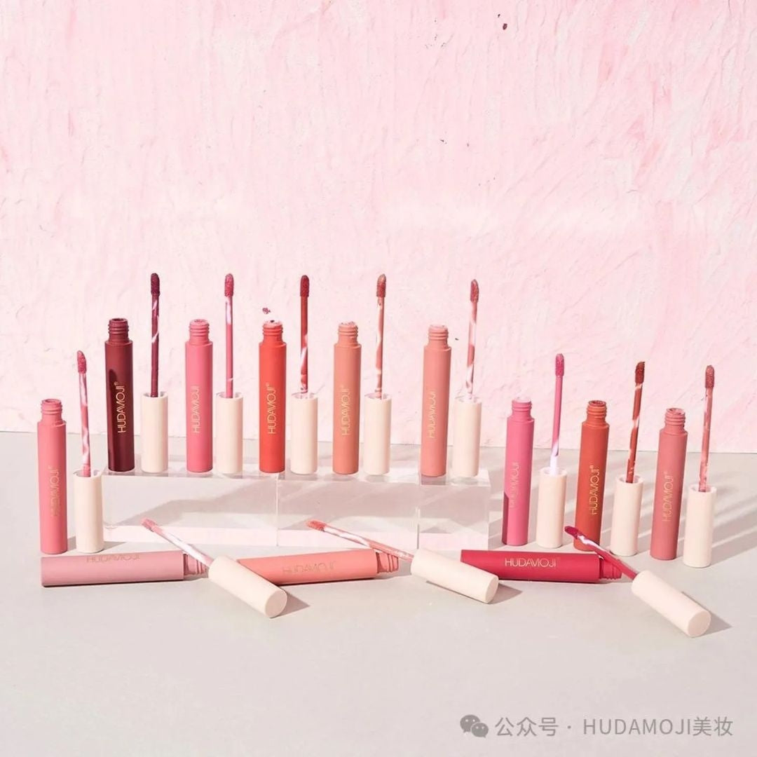 Hudamoji - 24 Hour Matte Lip Gloss Set of 12