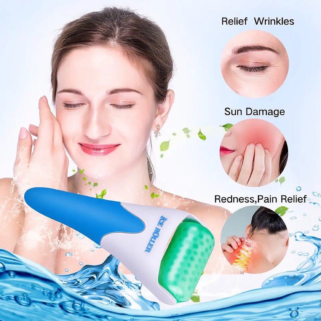 Face Roller Cool Ice Massager Skin Lifting Anti-wrinkle Pain Relief Tighten Massager