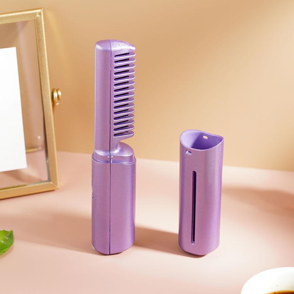 Portable Mini Electric Hair Straightener Comb
