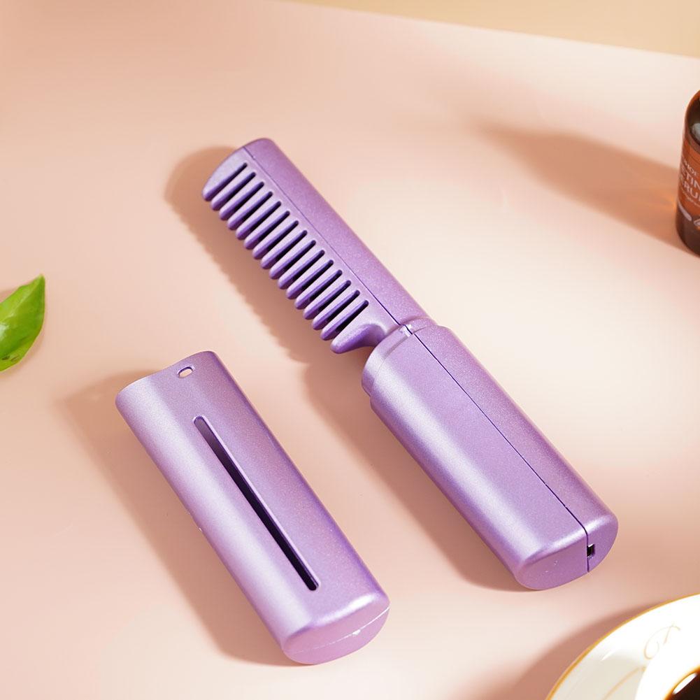 Portable Mini Electric Hair Straightener Comb