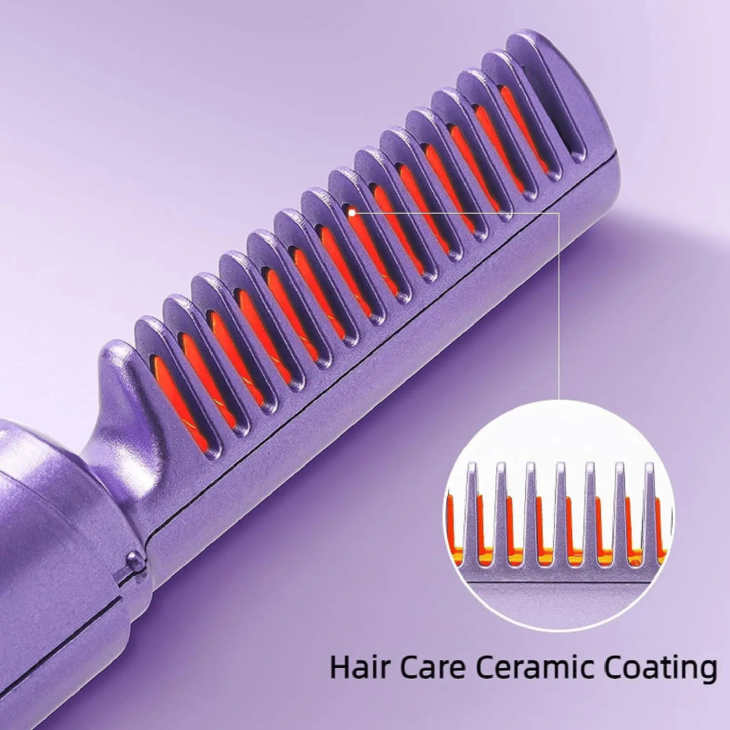 Portable Mini Electric Hair Straightener Comb
