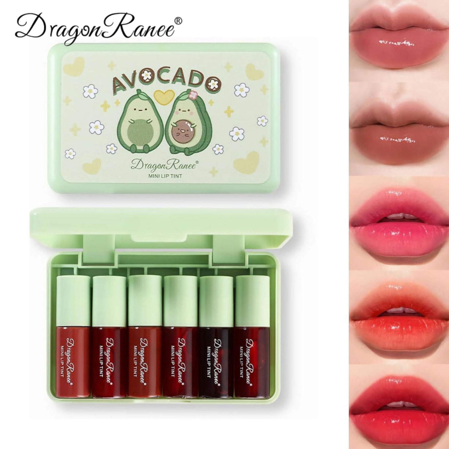 Dragon Ranee - Avocado Mini Lip Tint Set of 6