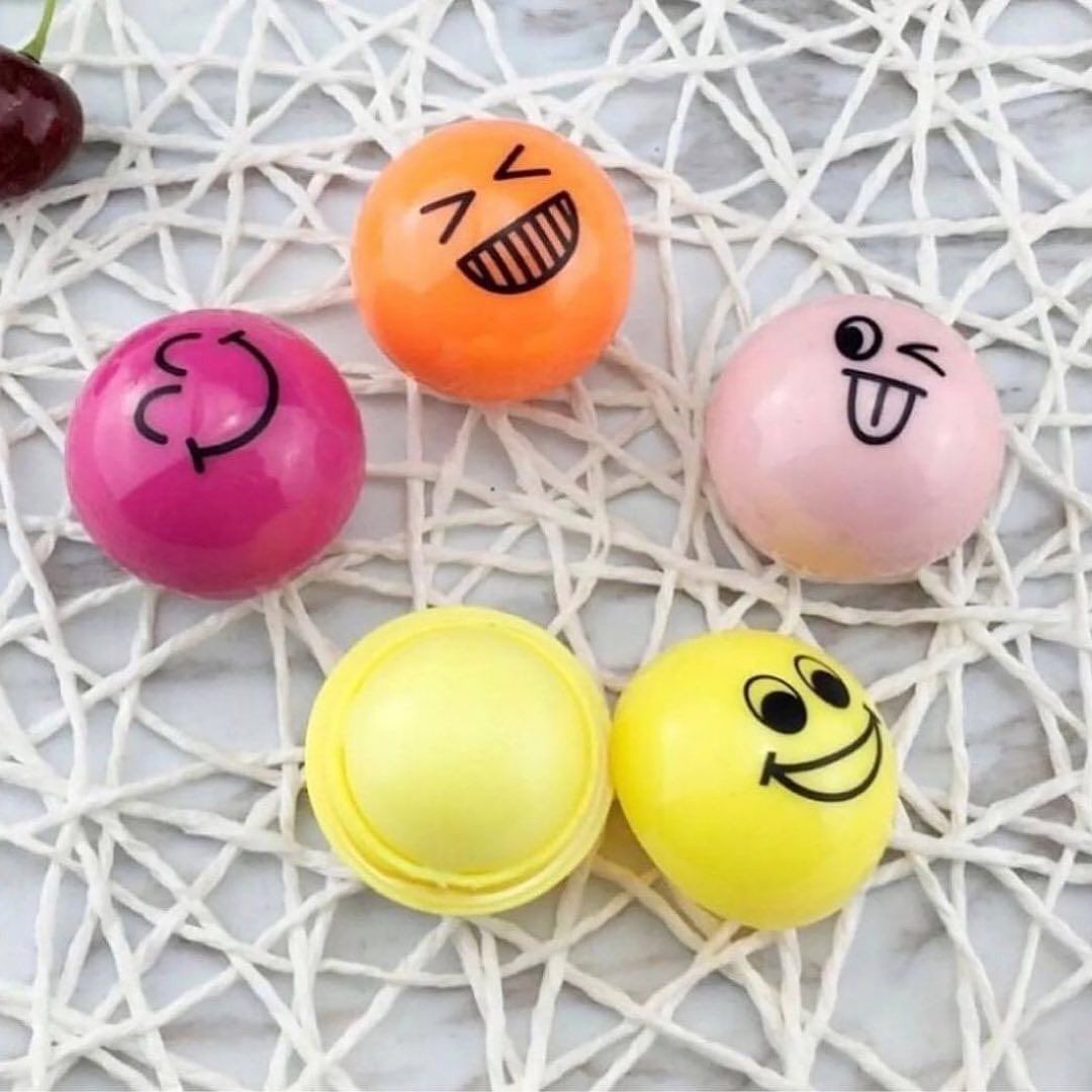 Emoji Transparent Lip Balm Lip Moisturizing Emoji Balm