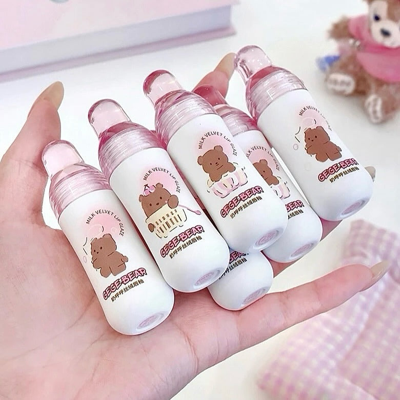 Gege Bear - Bottle Shape Matte Lip Gloss Set of 6