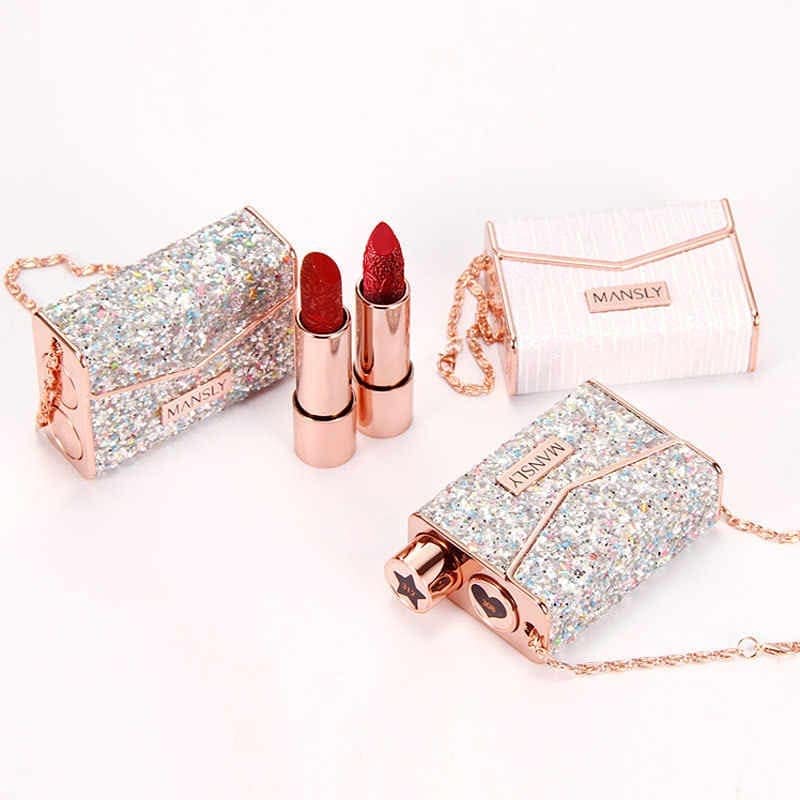 Mansly - Diamond Bag Shape Lipstick Set of 2