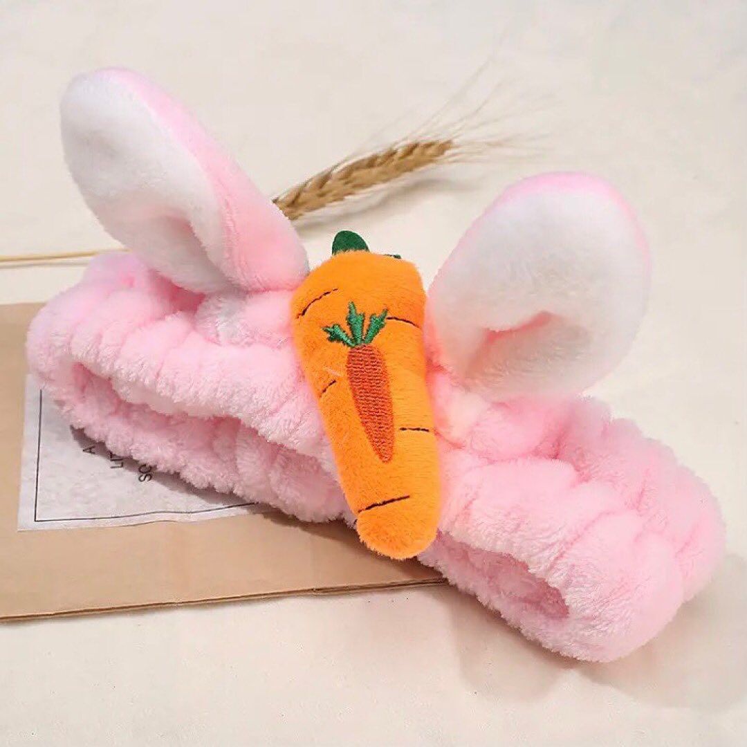 Lovely Rabbit Ear Carrot High Elastic Headband