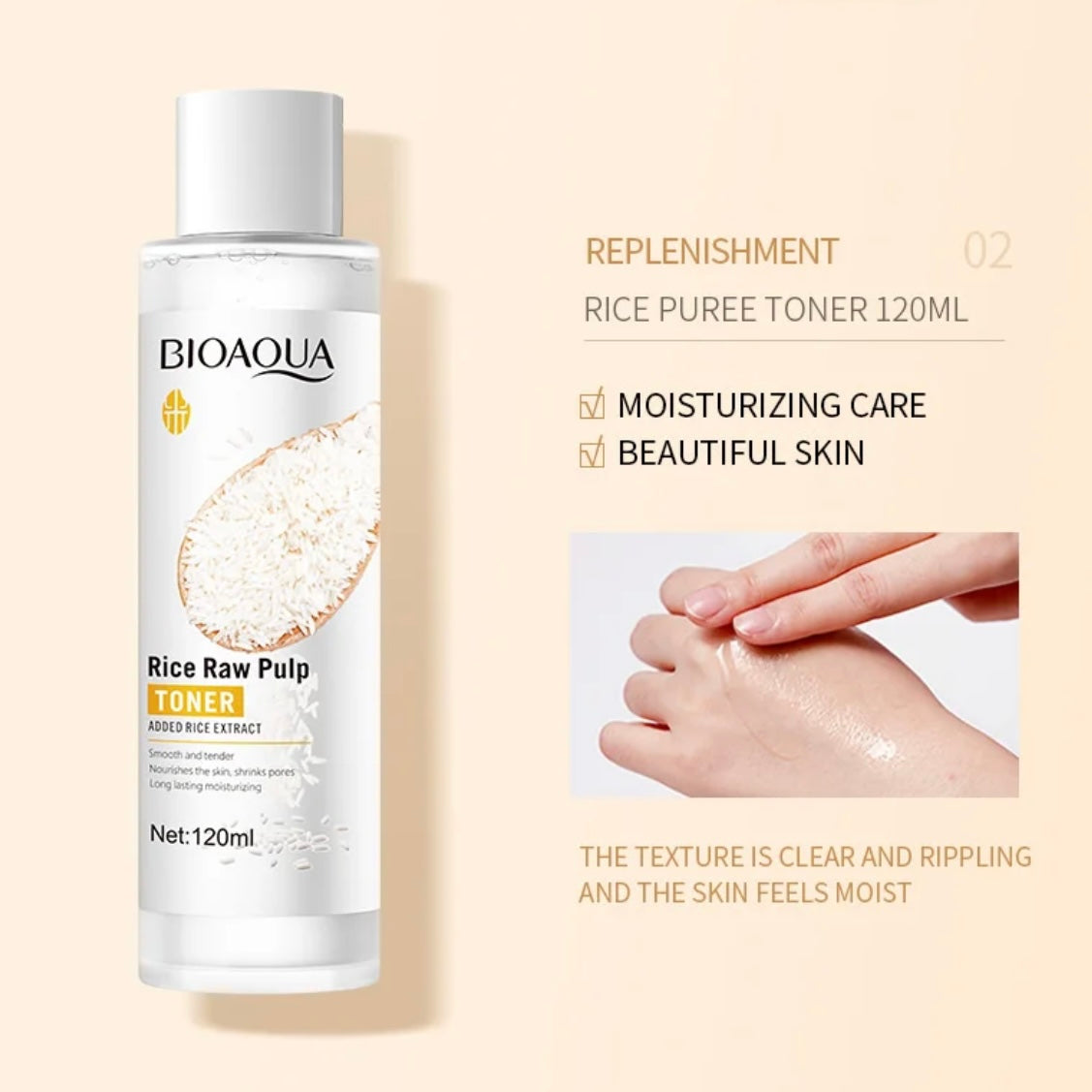 Bioaqua - 6 Step Rice Raw Pulp Facial Skin Care Set