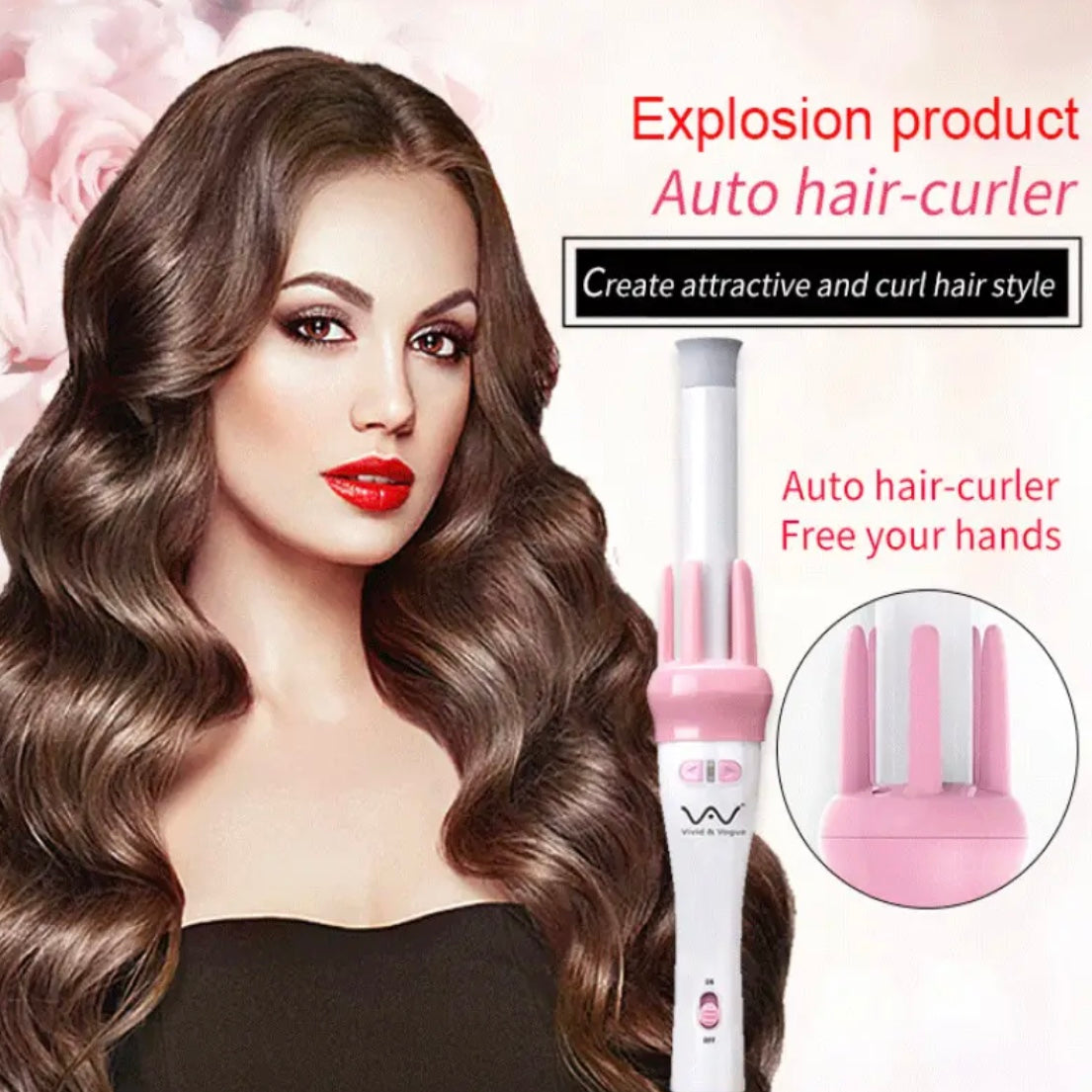 Auto Rotating Pro Curling Iron Hair Curler
