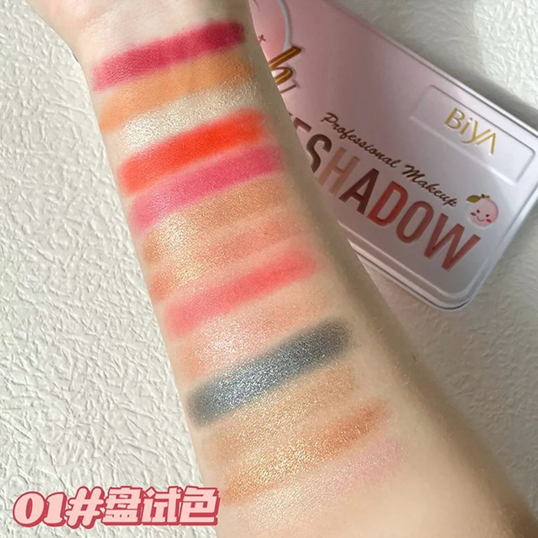 Biya - 16 Color Sweet Peach Matte & Shimmer Eyeshadow Palette