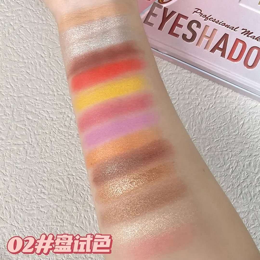 Biya - 16 Color Sweet Peach Matte & Shimmer Eyeshadow Palette