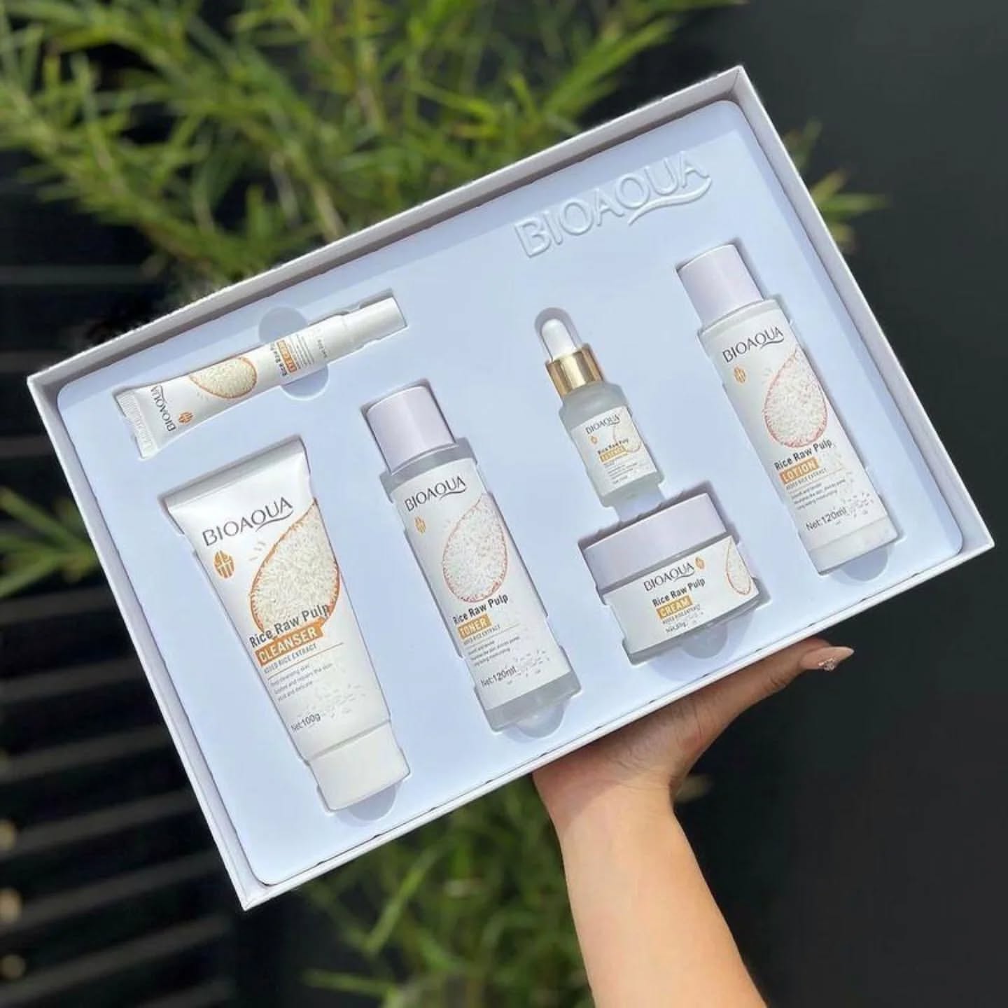 Bioaqua - 6 Step Rice Raw Pulp Facial Skin Care Set