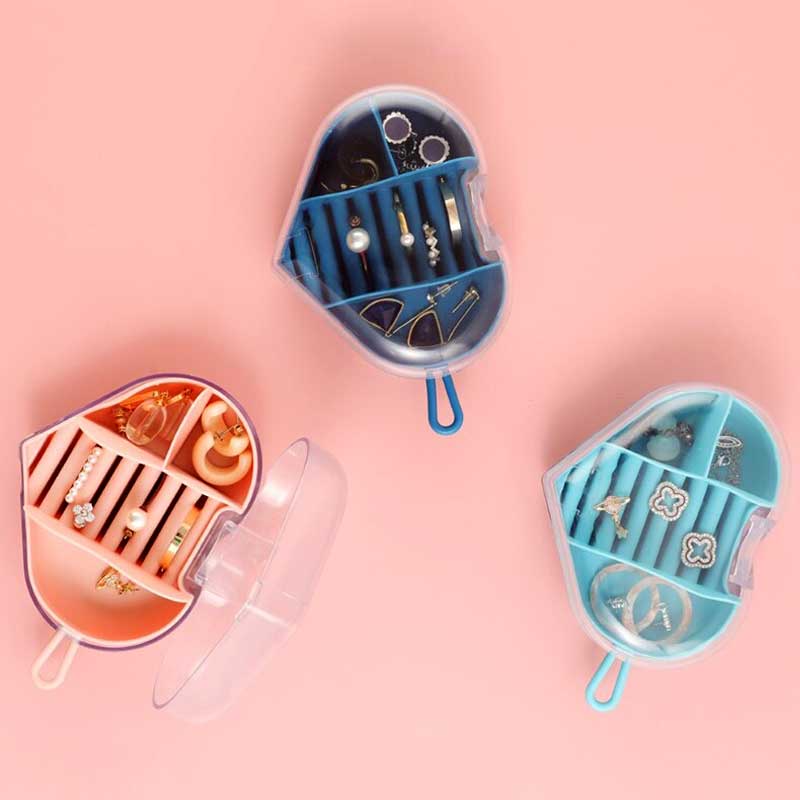 Mini Travel Jewelry Transparent Acrylic Earrings Organizer