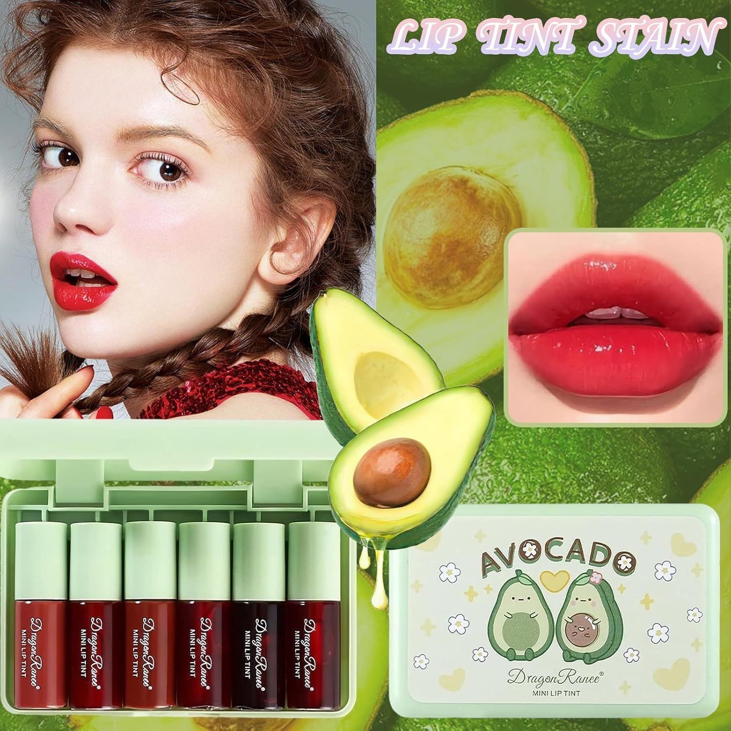 Dragon Ranee - Avocado Mini Lip Tint Set of 6