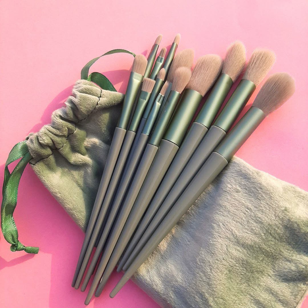 Fix - Soft Makeup Brushes with Velvet Pouch Set of 3