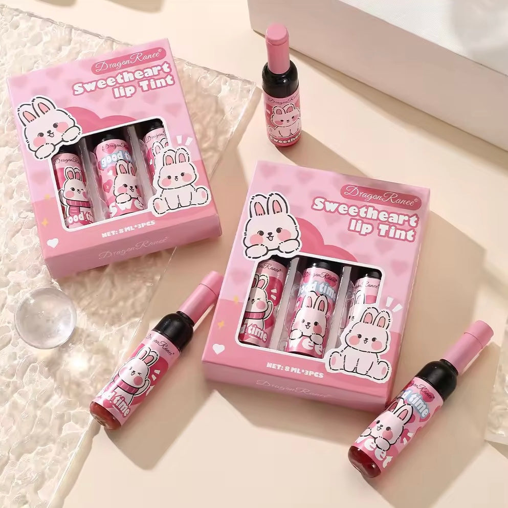 Dragon Ranee - Sweetheart Wine Shaped Lip Tint Set of 3