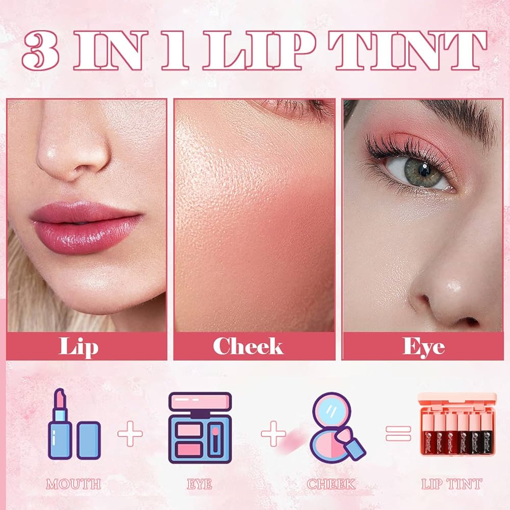 Dragon Ranee - Heart Mirror Lip Tint Set of 6
