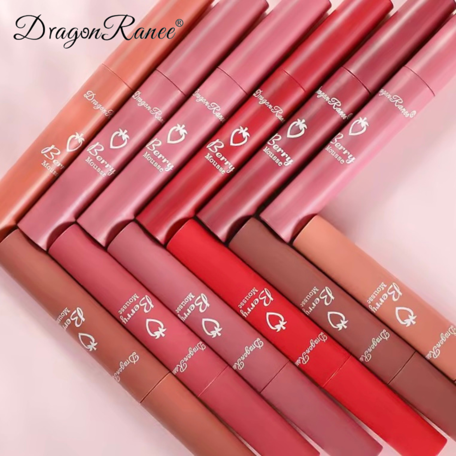 Dragon Ranee - Berry Mousse Matte Lip Gloss Set of 6