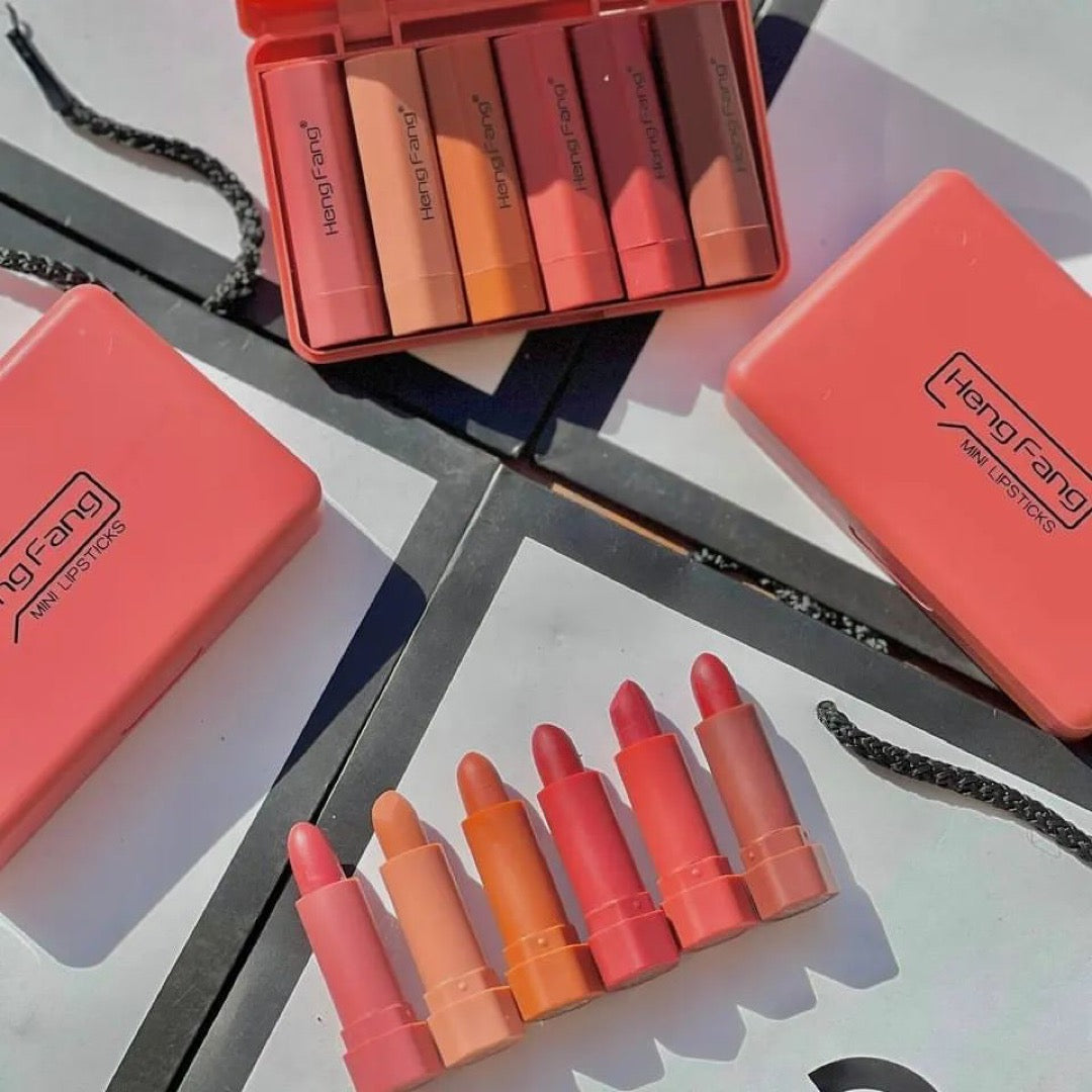 Heng Fang - Mini Semi-matte Lipsticks Set of 6