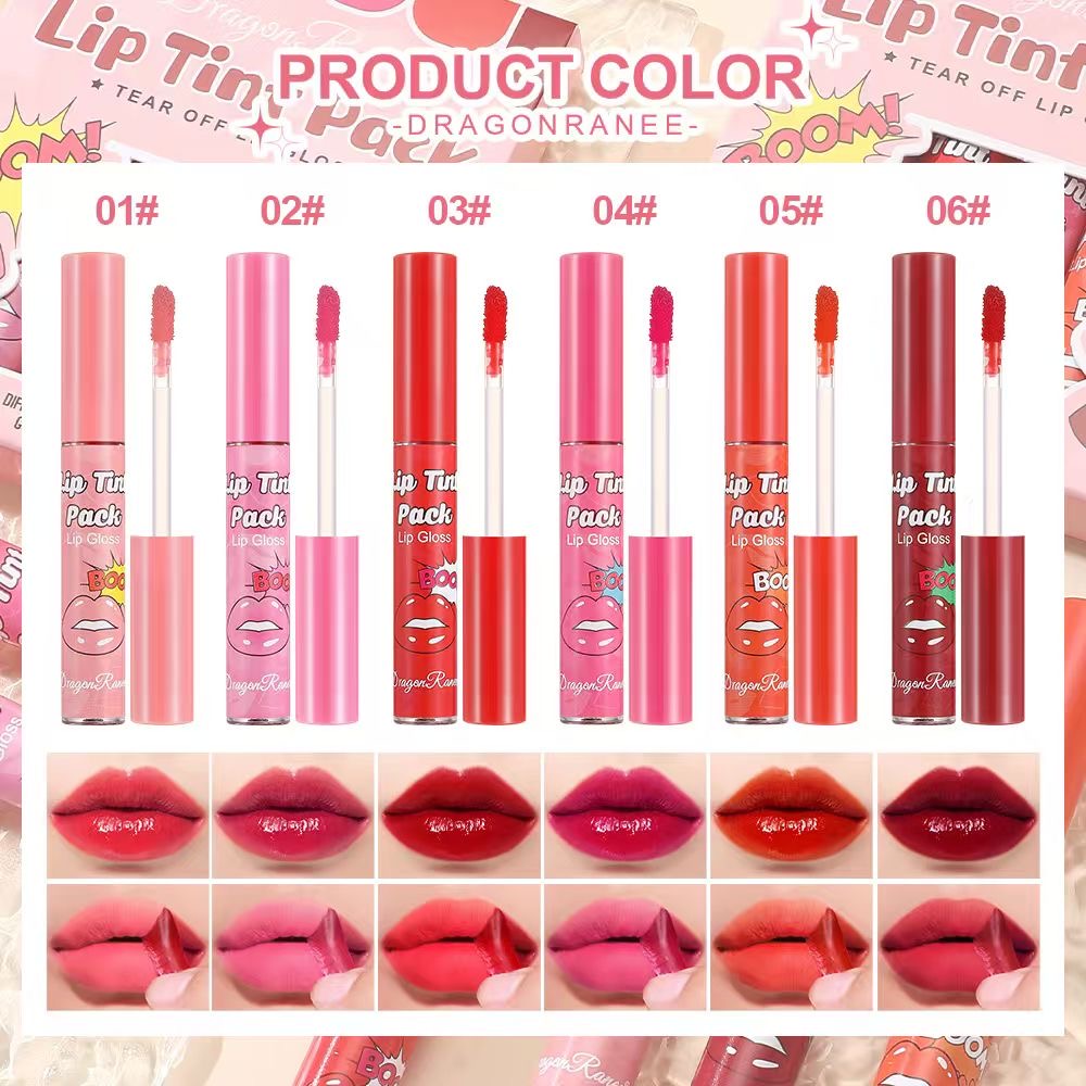 Dragon Ranee - Fruity Peel Off Lip Tint Set of 6