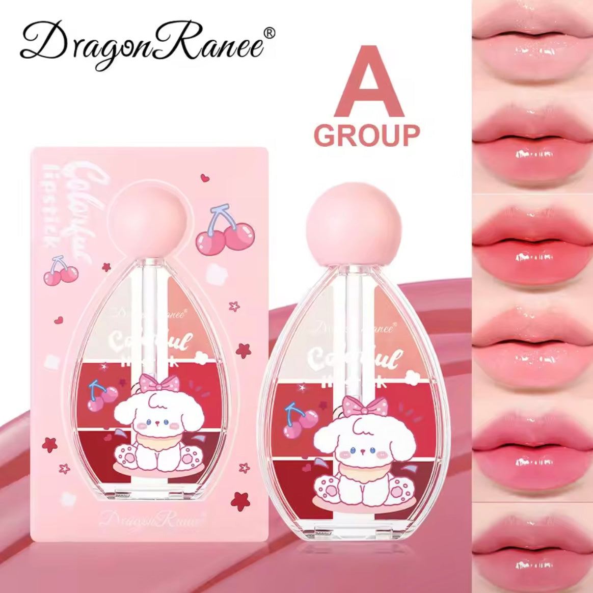 Dragon Ranee - 6 Color Fruity Plumping Lipstick Kit