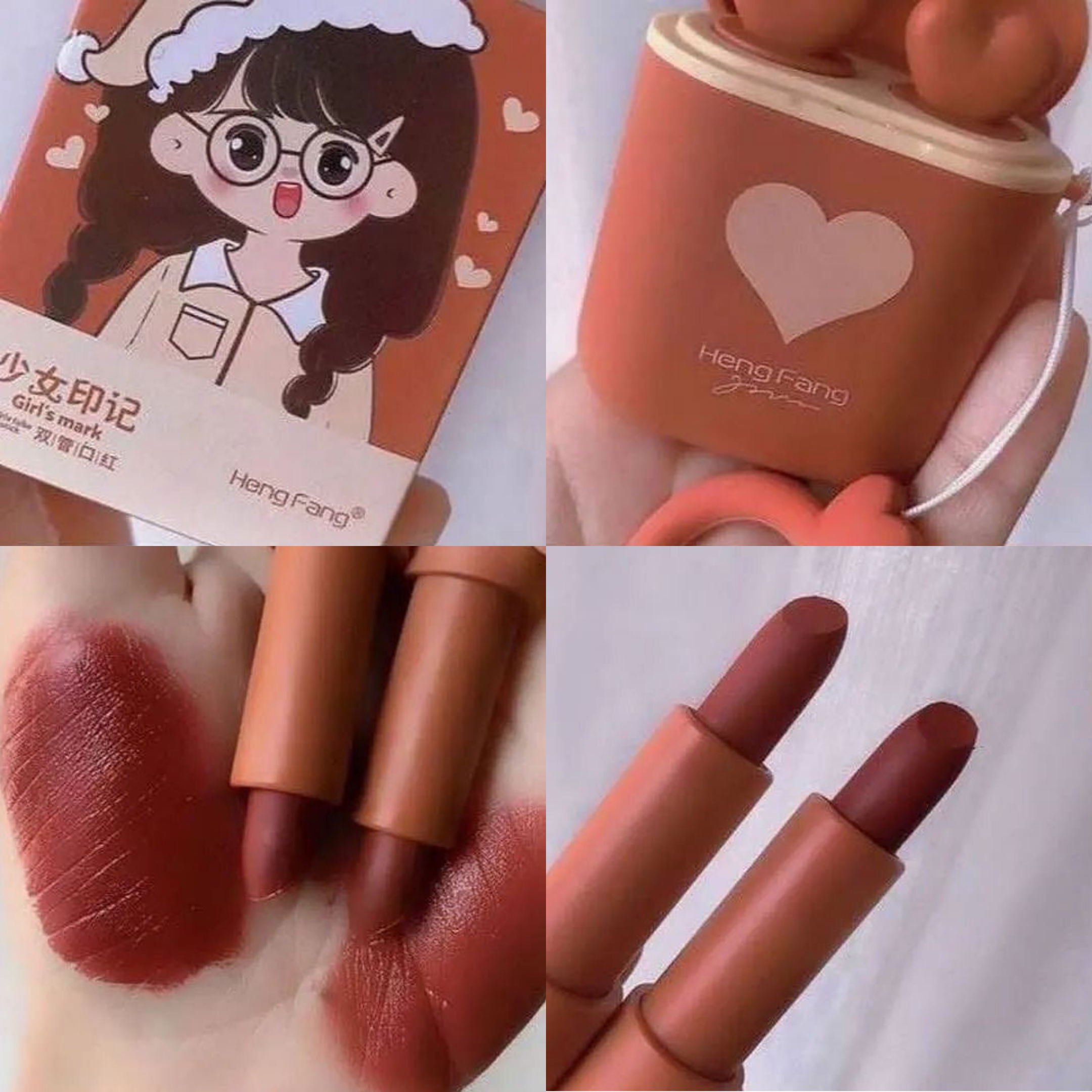 Heng Fang - Airpods Smooth Matte Lipsticks Set of 2