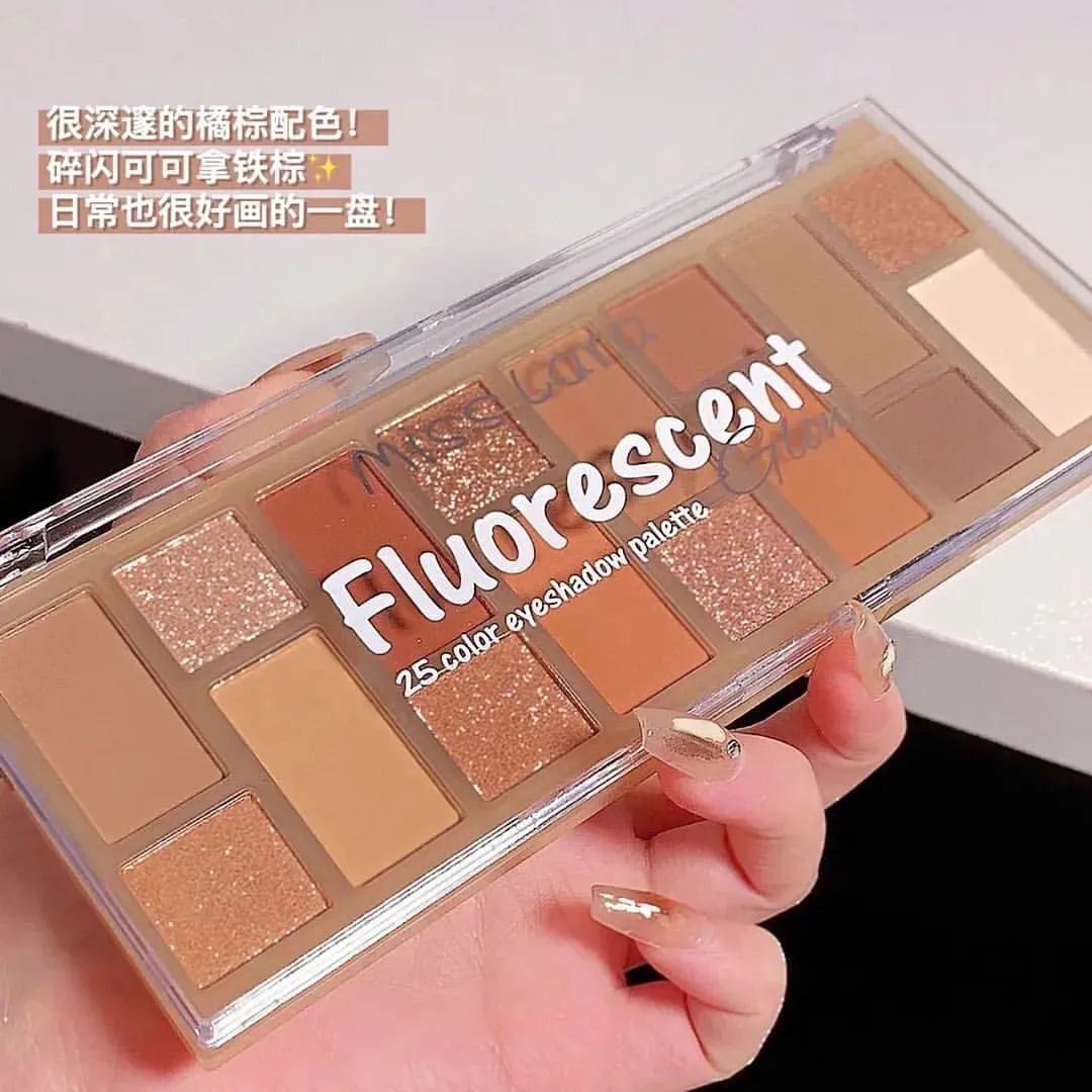 Miss Lara - 16 Colors Fluorescent Eyeshadow Palette