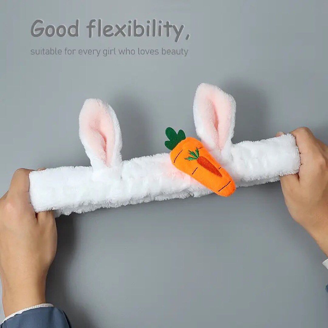 Lovely Rabbit Ear Carrot High Elastic Headband