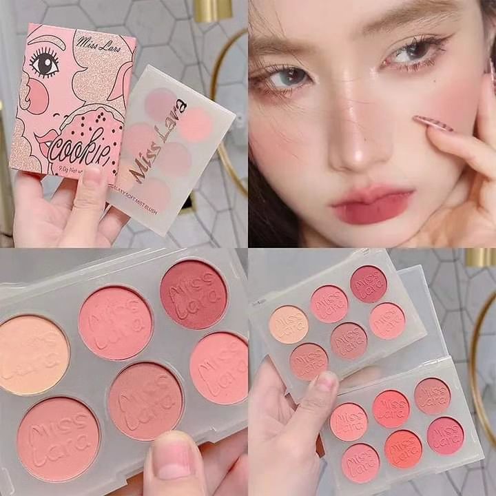 Miss Lara - 6 Color Natural Cheek Blush Palette