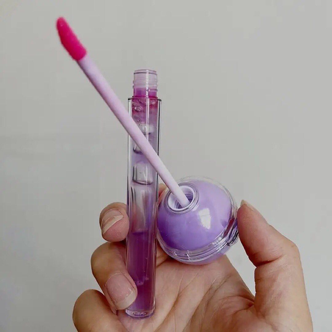2 in 1 Kawaii Candy Lollipop Lip Gloss & Balm