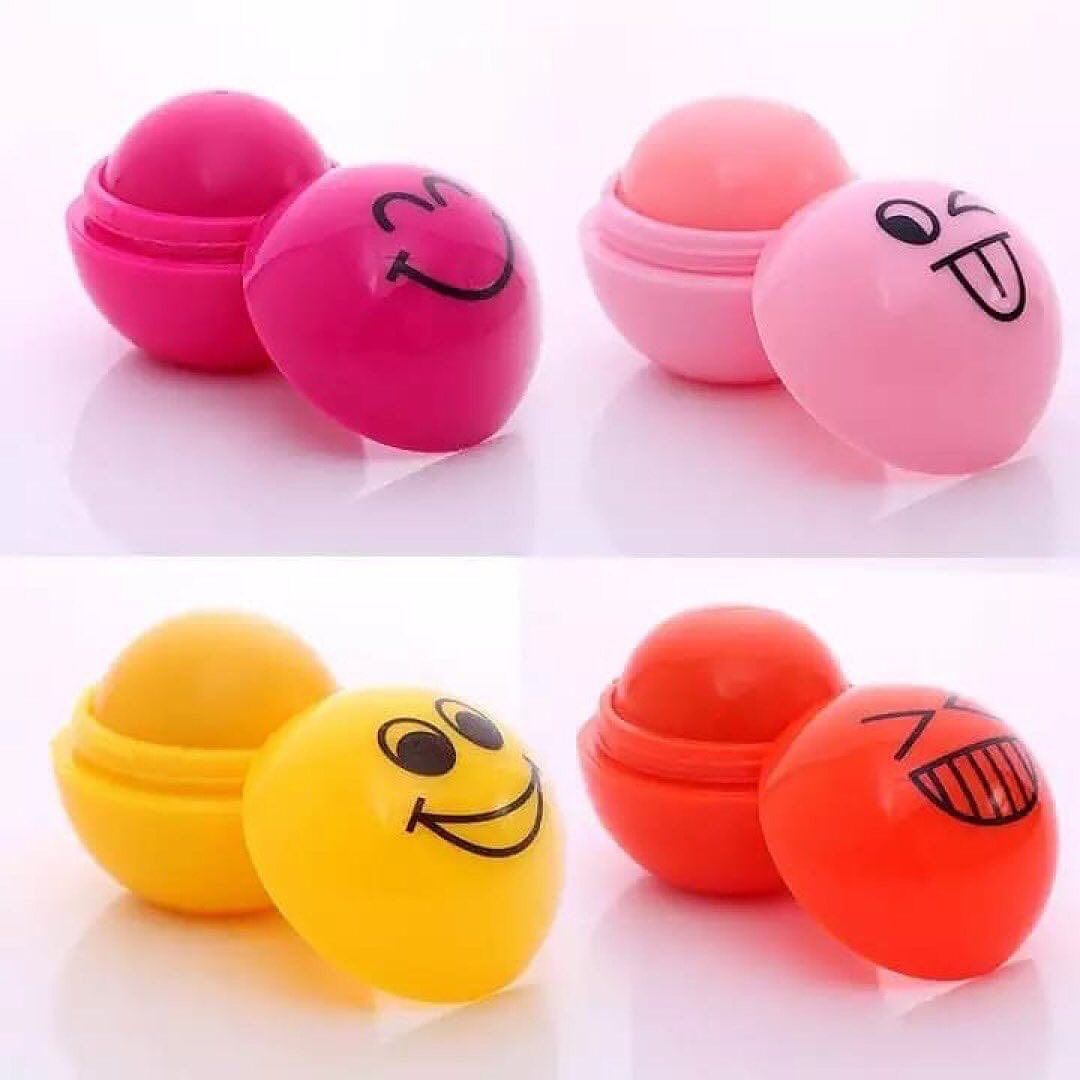 Emoji Transparent Lip Balm Lip Moisturizing Emoji Balm