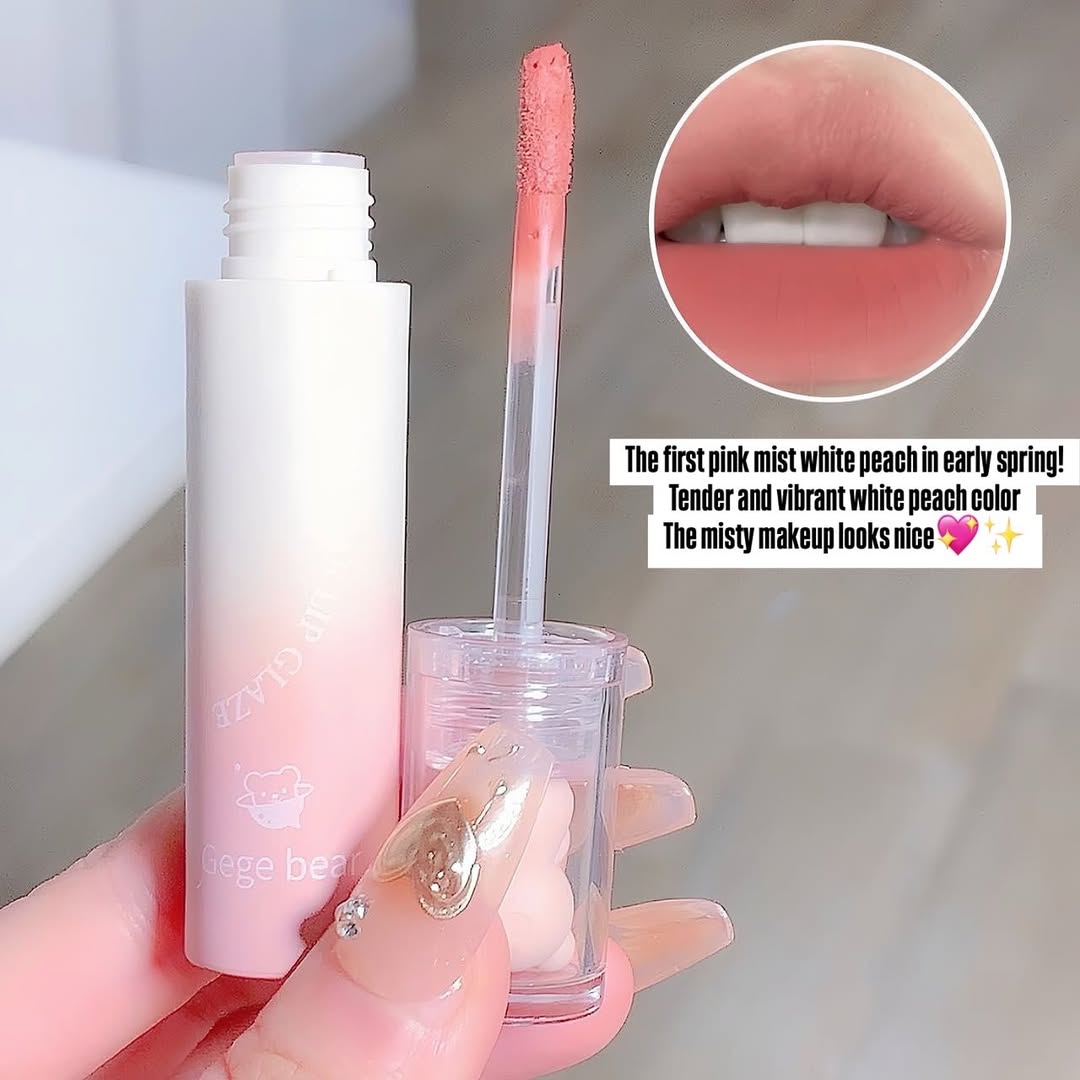 Gege Bear - Cartoon Matte Lip Gloss Set of 6