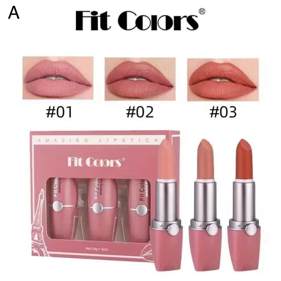 Fit Colors - Amazing Matte Lipsticks Set of 3