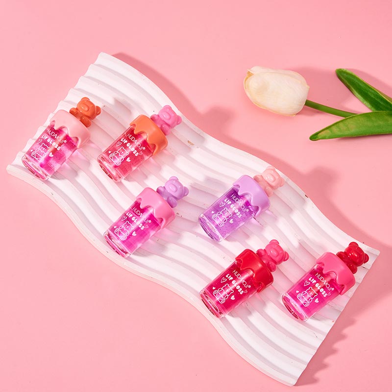 Hudamoji - Happy Bear Sweet Lip Gloss Set of 6