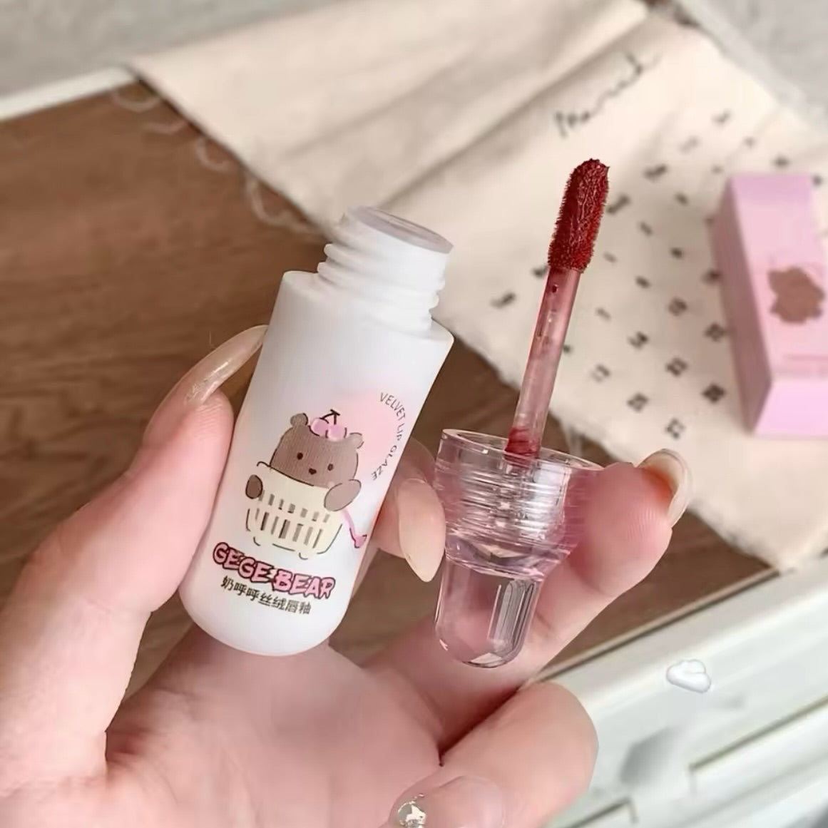 Gege Bear - Bottle Shape Matte Lip Gloss Set of 6