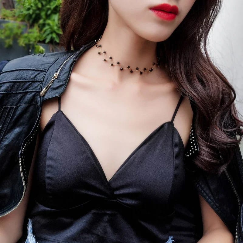 Short Imitation Pearl Choker Necklace