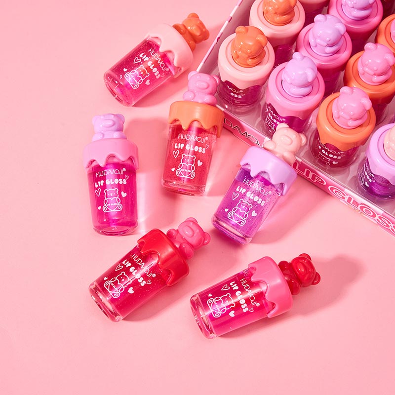 Hudamoji - Happy Bear Sweet Lip Gloss Set of 6