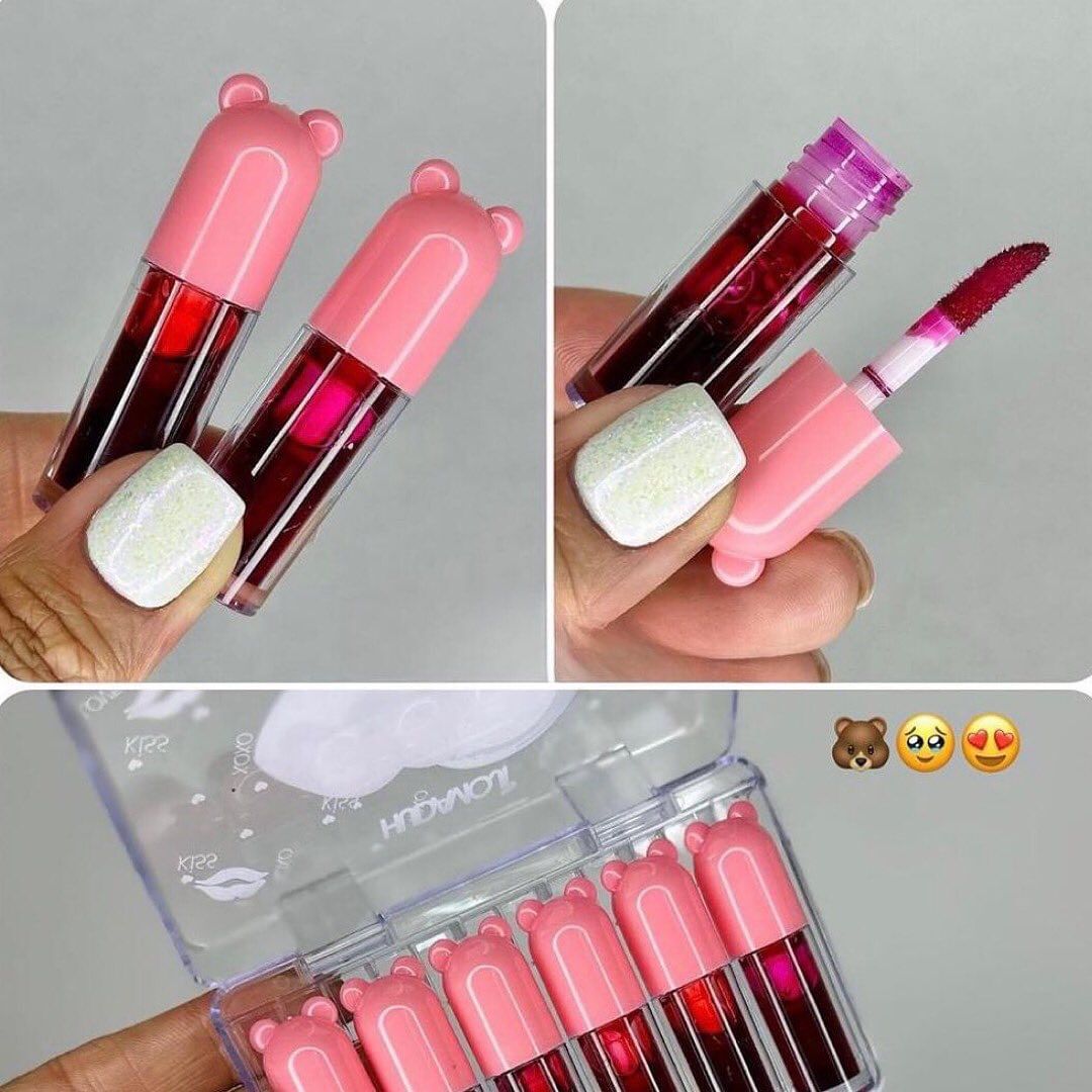 Hudamoji - Fruit Juice Lip Tint Set of 6
