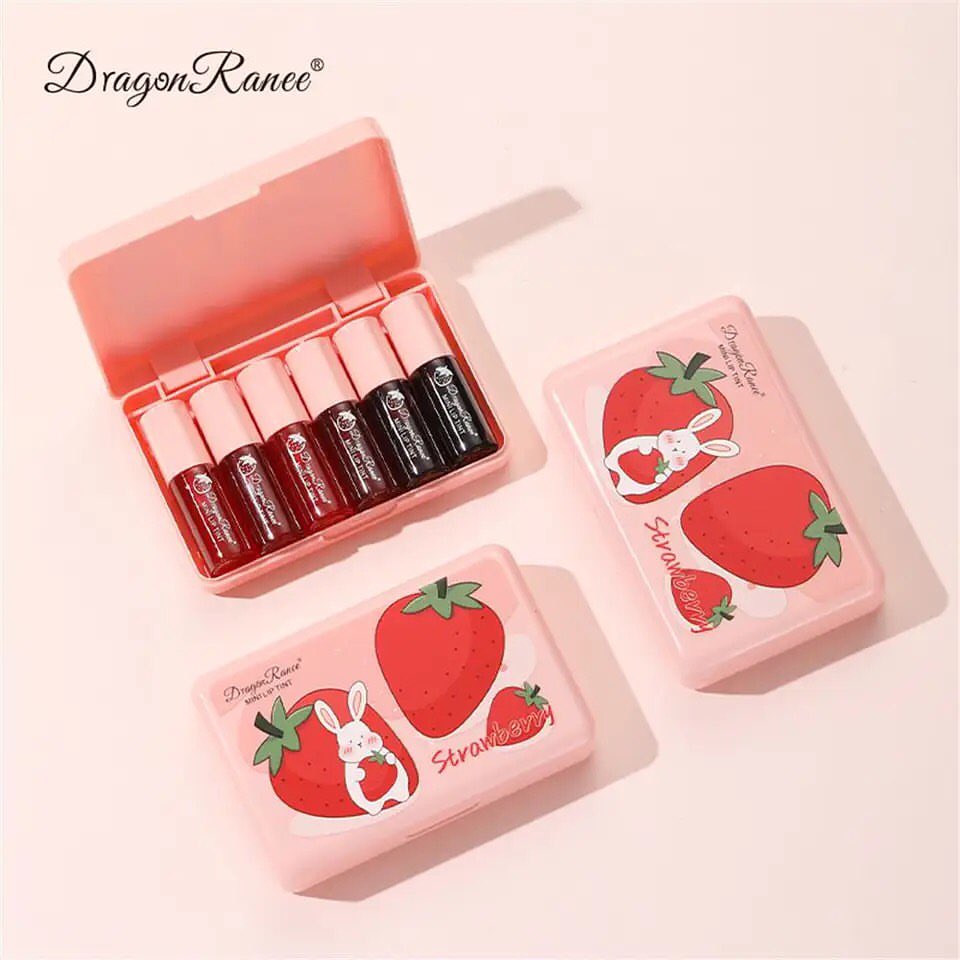 Dragon Ranee - Mini Strawberry Lip Tint Set of 6